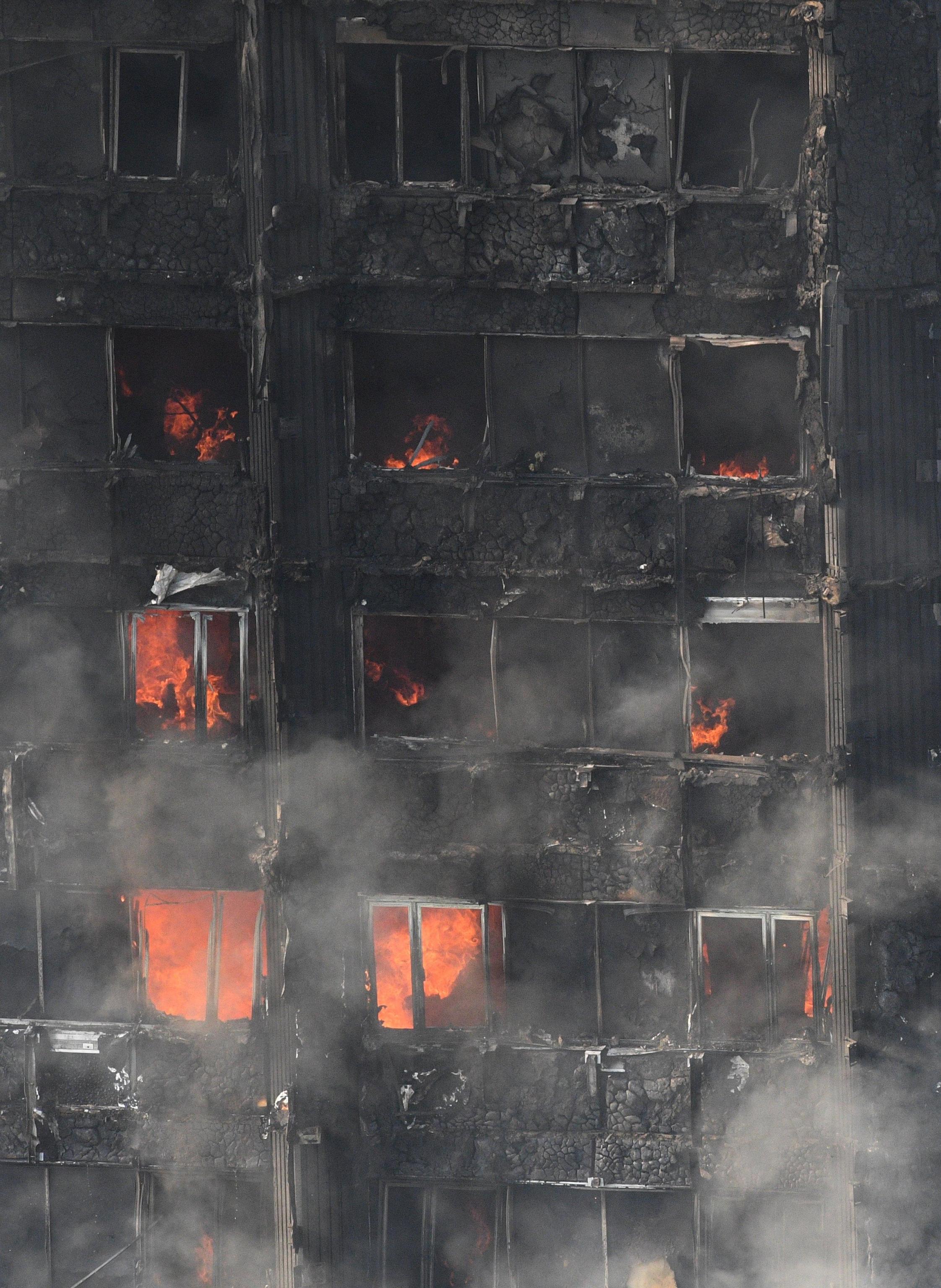 Fire at Lancaster West Estate in London