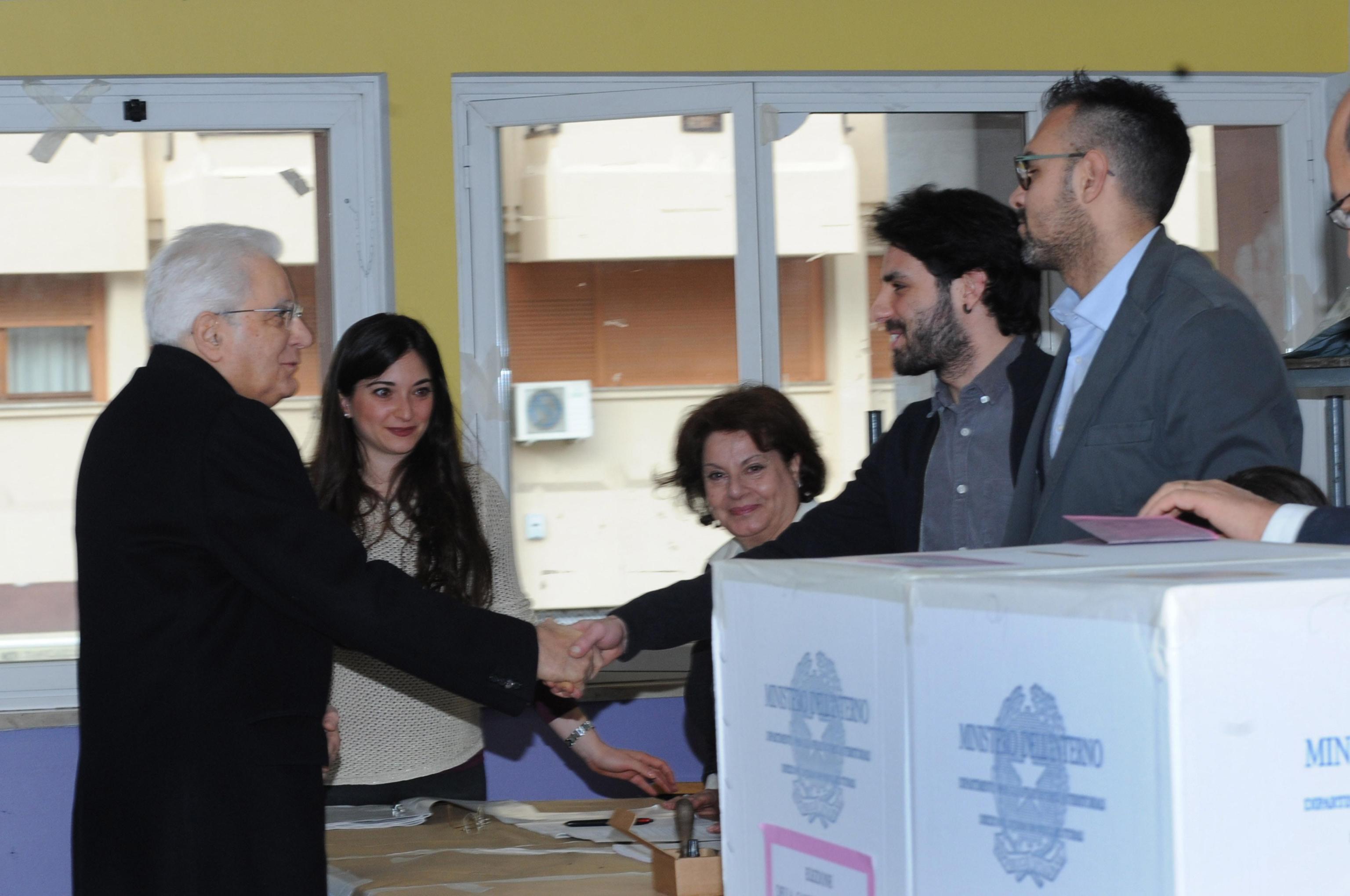Elezioni 2018, Sergio Mattarella alle urne