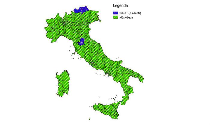 Elezioni: I. Cattaneo, a alleanza M5s Lega 90% collegi