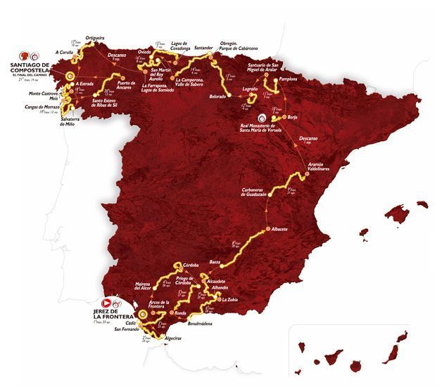 Vuelta di Spagna 2014: percorso, tappe e salite