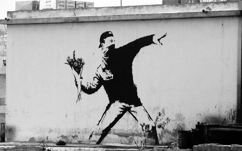 I murales di Banksy in versione animata