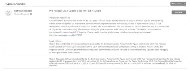 Aggiornamento OS X 10.10.2 Yosemite: Apple corre ai ripari