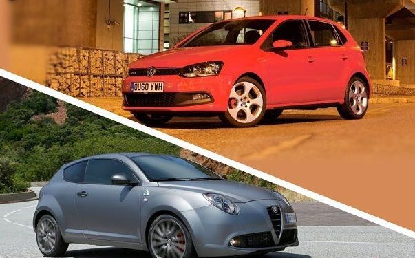 Alfa Romeo Mito Quadrifoglio Verde vs Volkswagen Polo GTI: confronto tra city car pepate