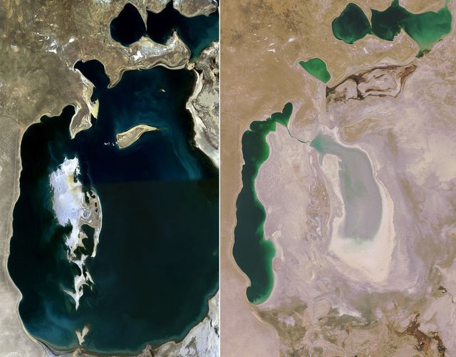 Lago Aral: era il quarto più grande del mondo, ora è quasi scomparso