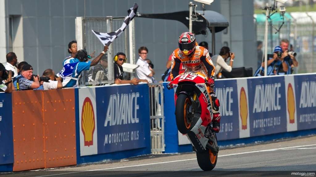 MotoGP Sepang 2014, gara: Marquez altro record, Valentino Rossi 2°