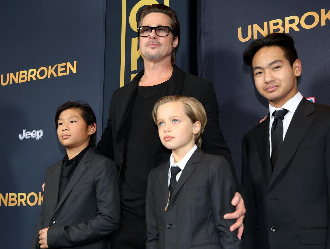 Brad Pitt con i figli 150x150
