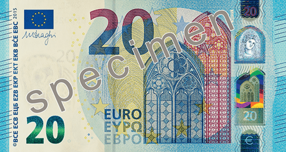 Nuovi 20 euro: presentata la banconota in circolazione dal 25 novembre