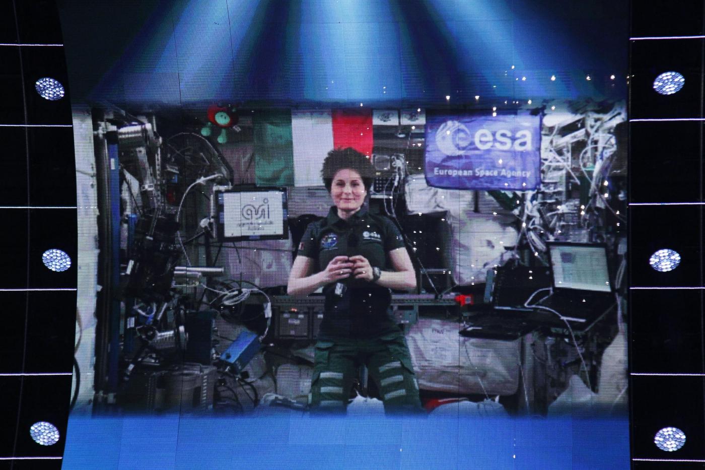 Samantha Cristoforetti a Sanremo 2015: ospite dalla Stazione spaziale internazionale