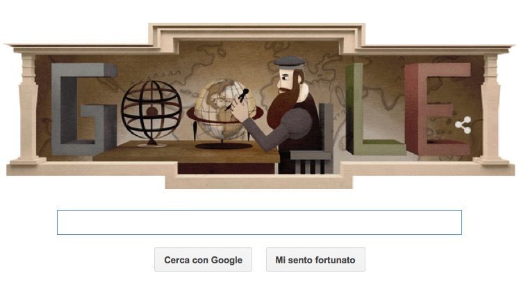 Gerardo Mercatore e non Gerdardo: il Google Doodle col nome sbagliato
