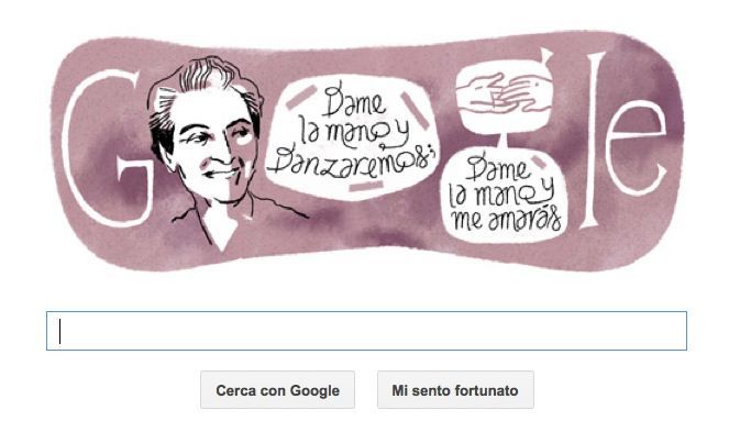 Doodle per Gabriela Mistral, prima donna latinoamericana premio Nobel
