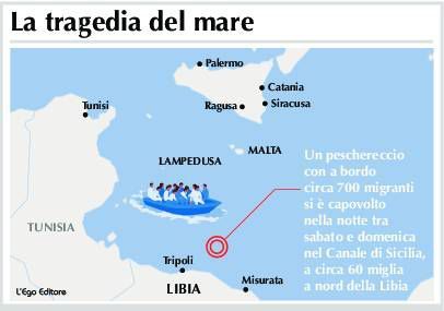 Localizzazione del barcone con a bordo 700 migranti1