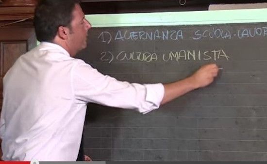 La gaffe di Matteo Renzi sulla Buona Scuola: il Premier bocciato su Twitter
