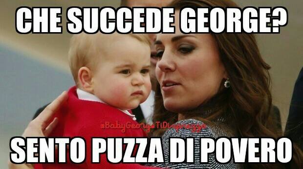 Baby George ti disprezza, il royal baby diventa il nuovo meme-tormentone su Facebook