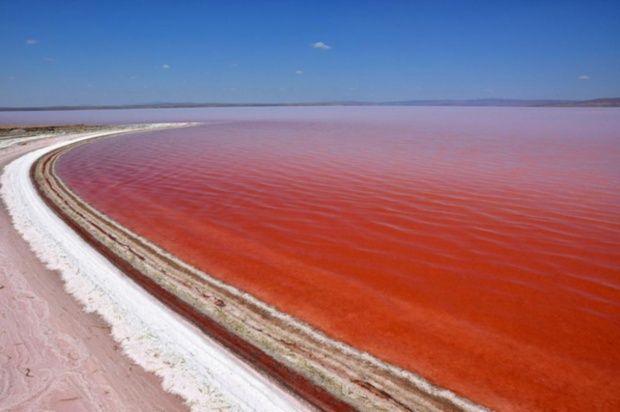 Tuz Golu, il lago salato che si tinge di rosso