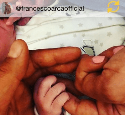 Francesco Arca e Irene Capuano papà e mamma: è nata la figlia Maria Sole