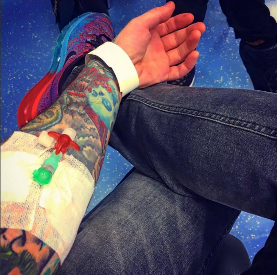 Fedez in ospedale