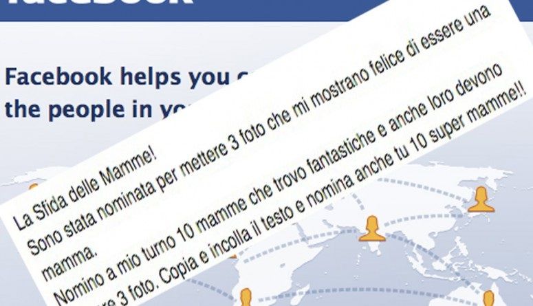 Sfida delle mamme su Facebook