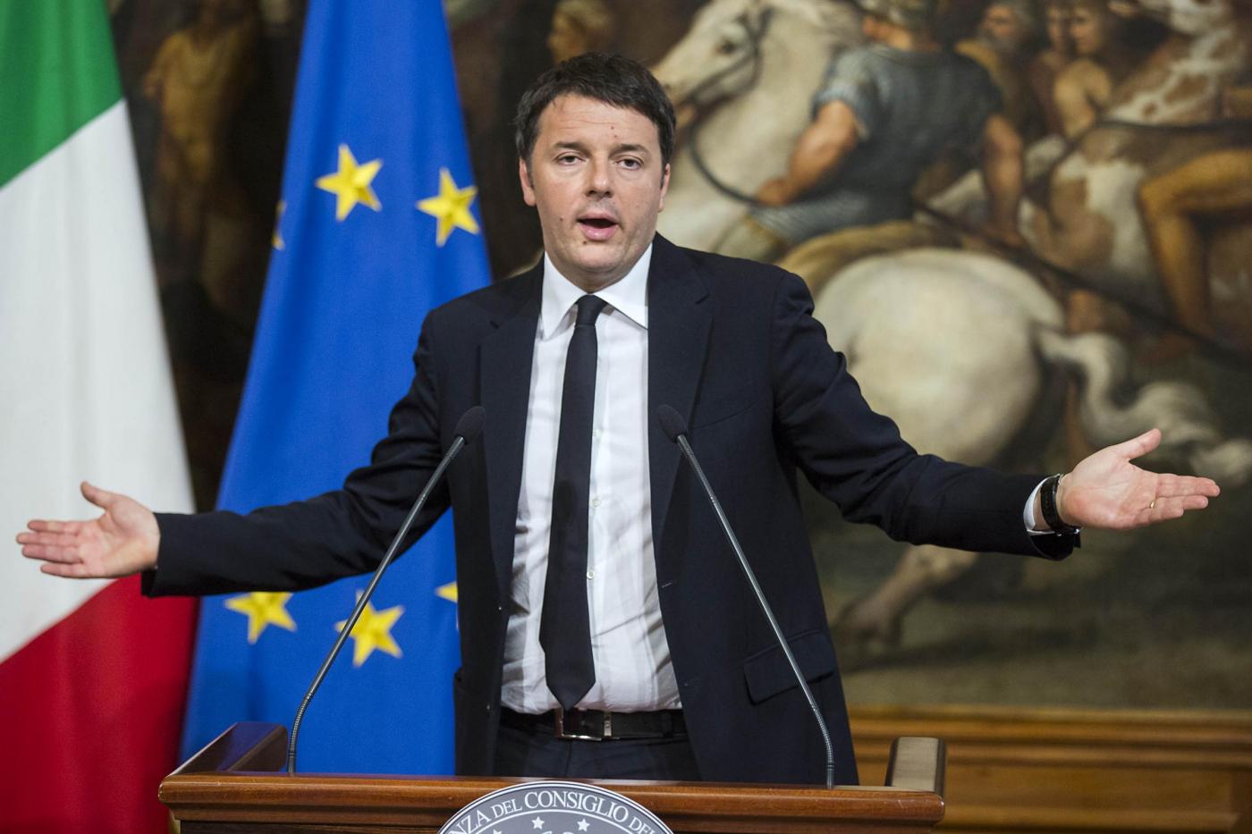 Matteo Renzi incontra Jean Claude Juncker