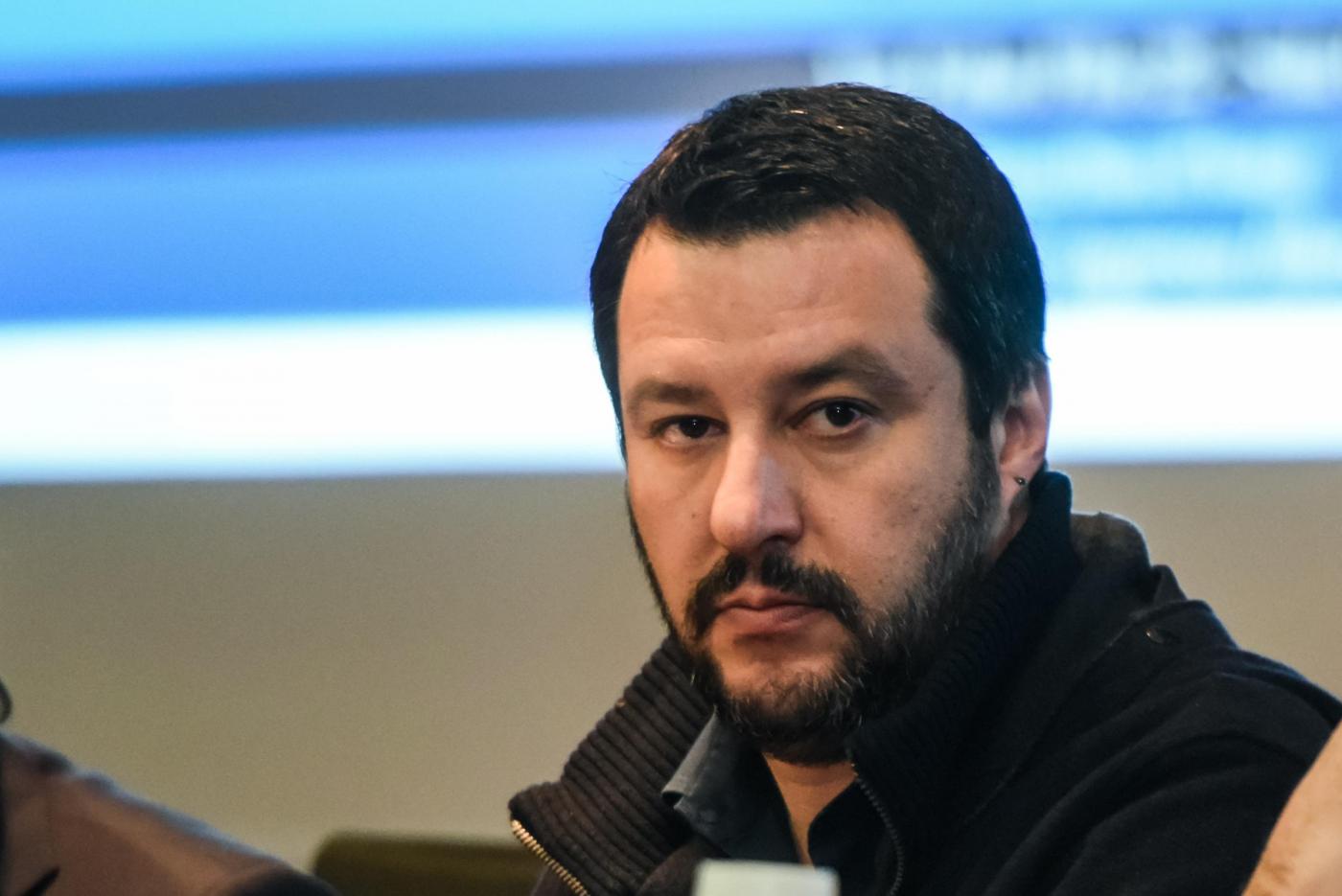 Convegno Banche a rischio con Maroni e Salvini a Milano