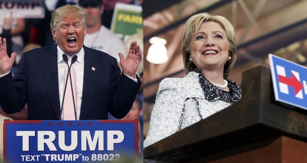 Trump e Clinton