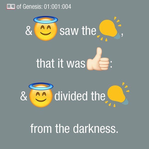bibbia in emoji