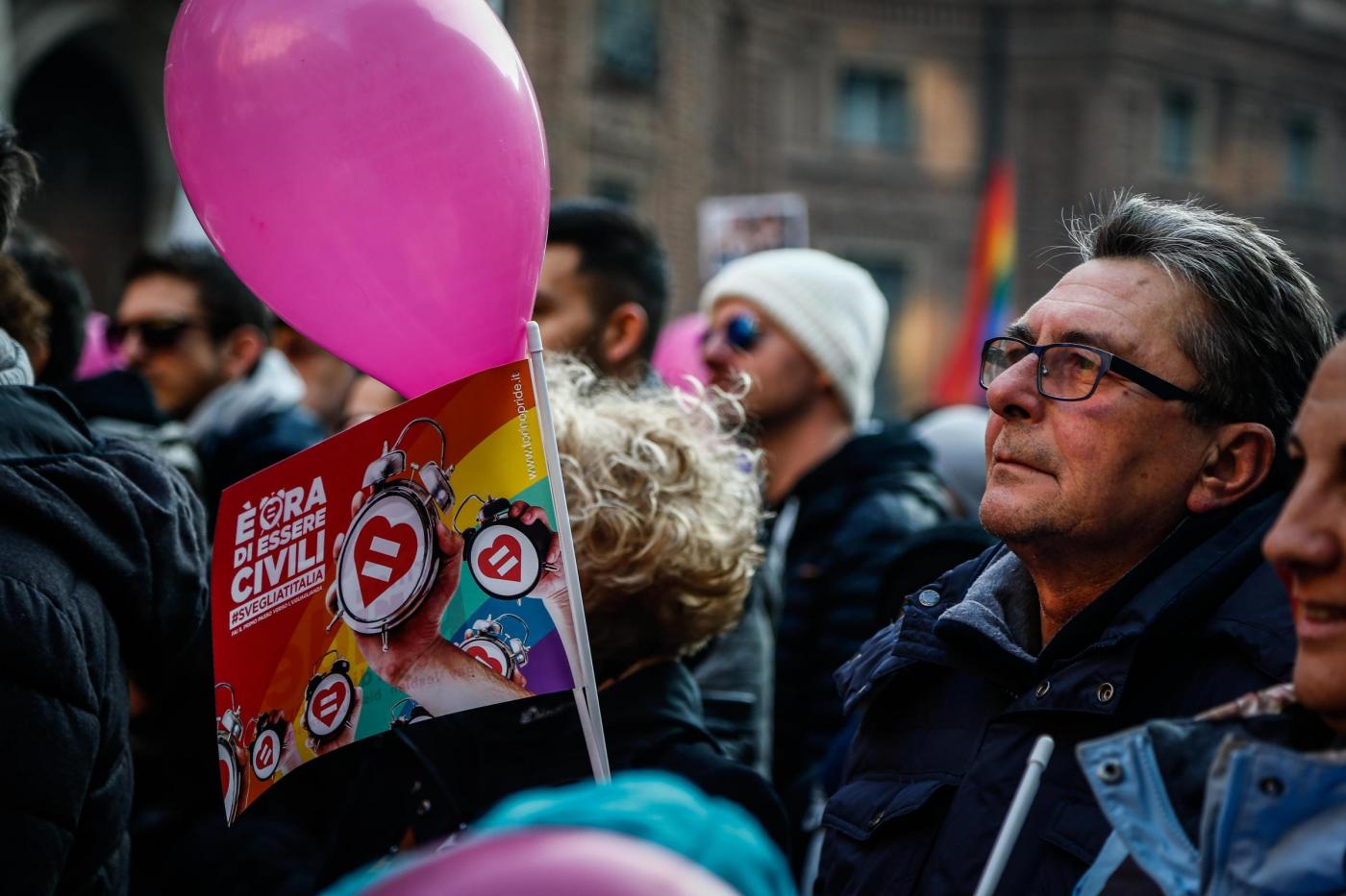 Svegliati Italia, manifestazione per i diritti delle unioni civili a Torino