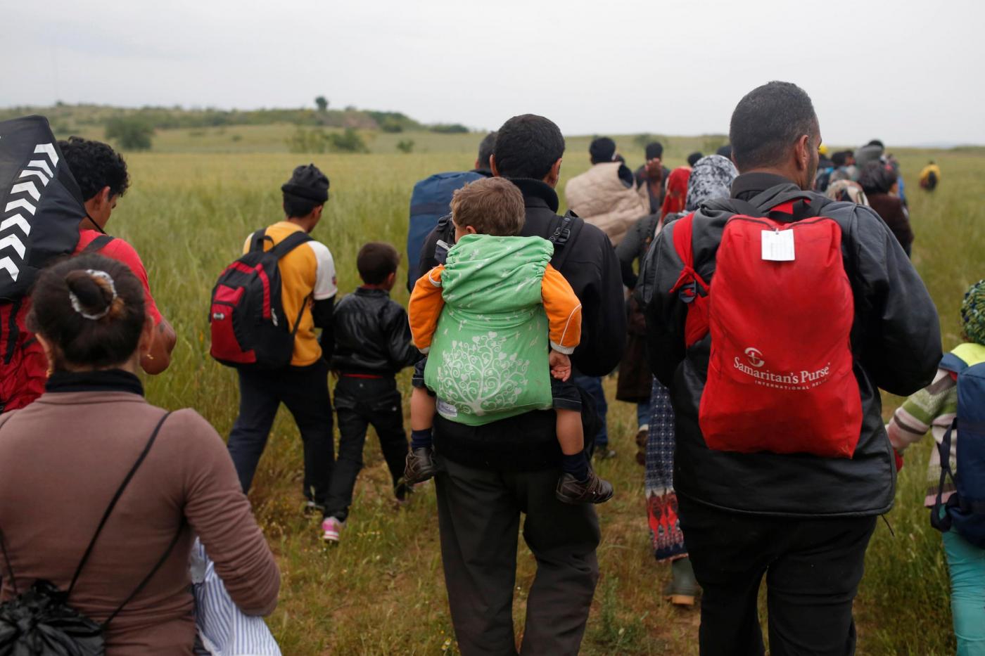 Migranti al confine greco macedone
