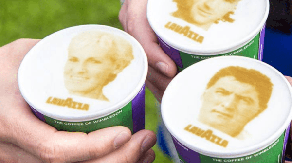 Lavazza cappuccino selfie