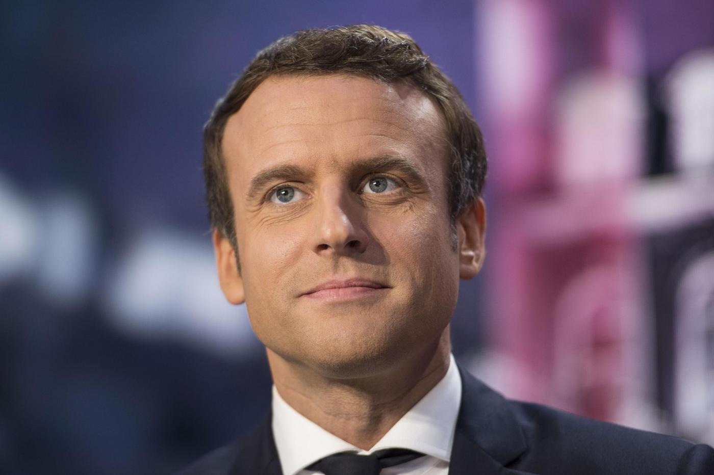 Emmanuel Macron alla tv francese
