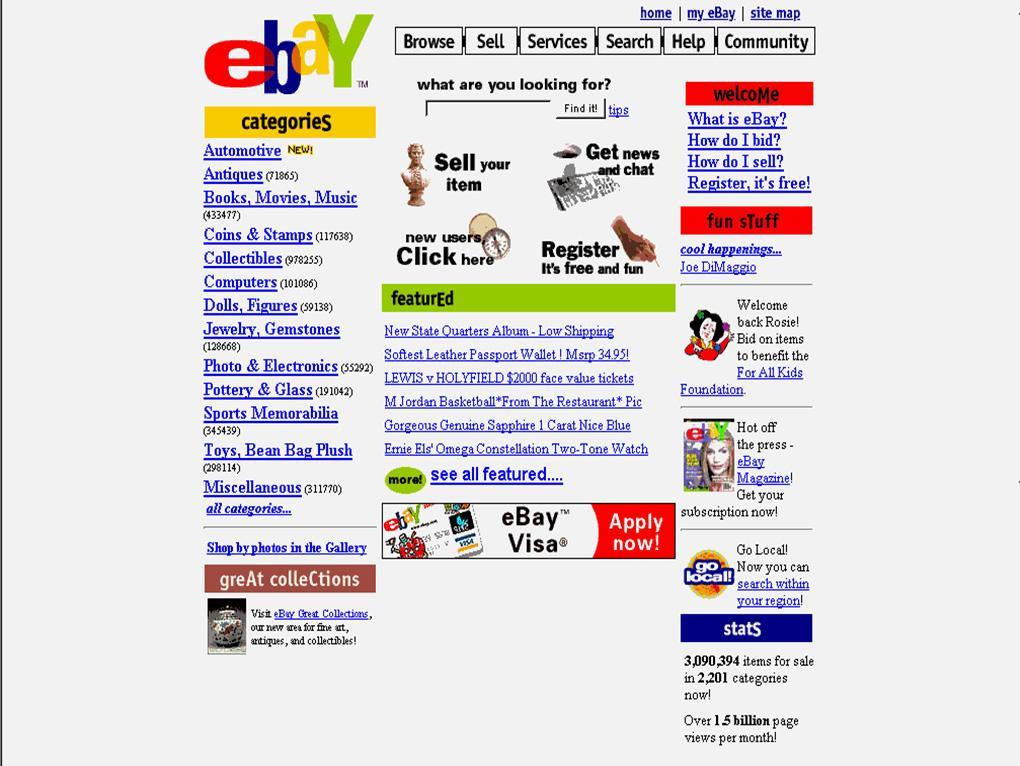 eBay compie 20 anni