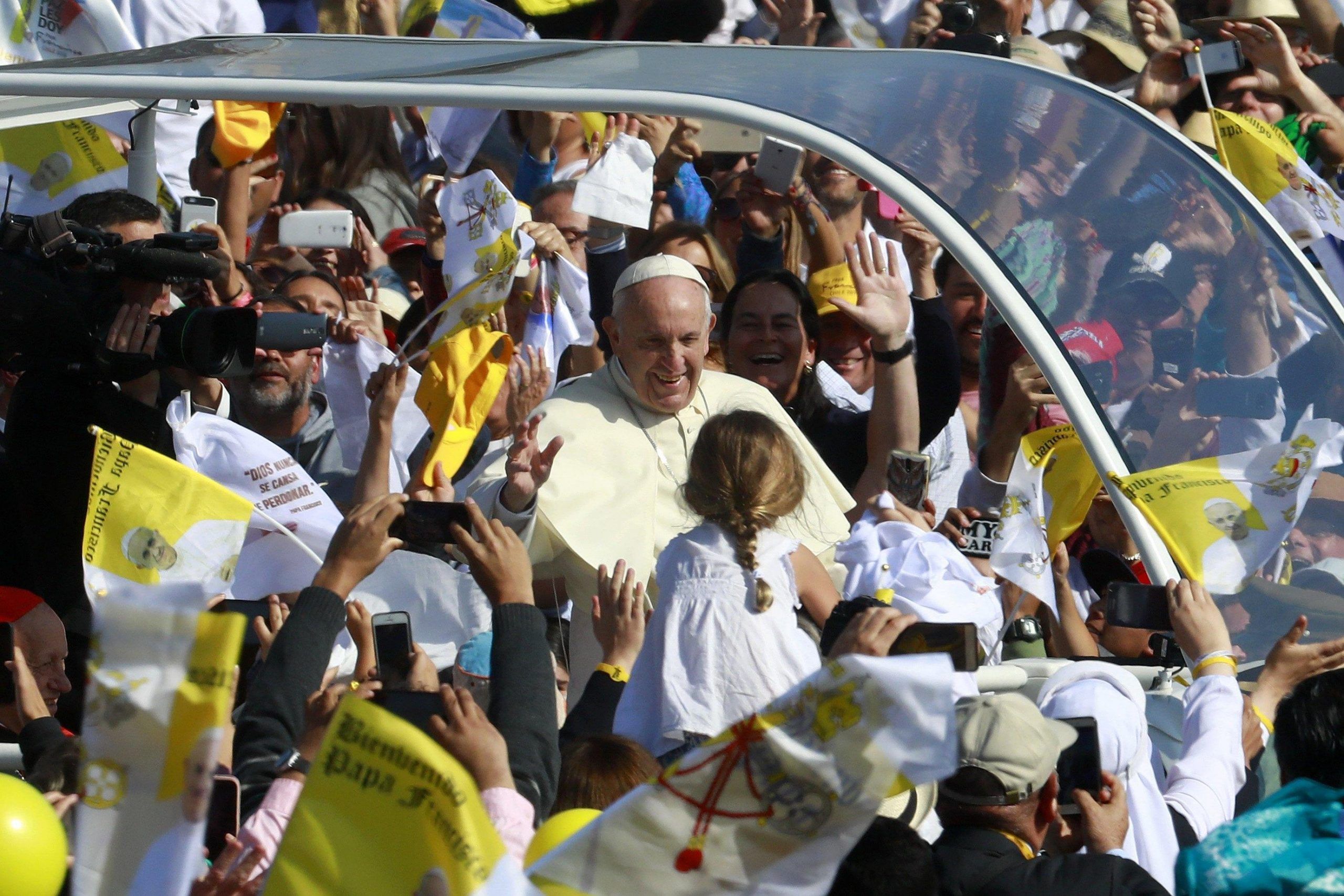 Papa Francesco in Cile: «Ho paura della guerra nucleare»