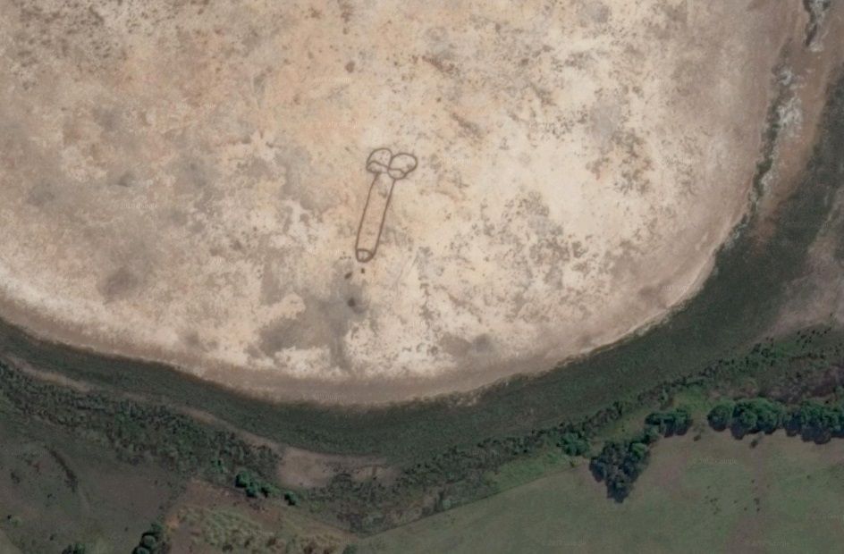 In Australia c’è un pene così grande che si vede dallo spazio