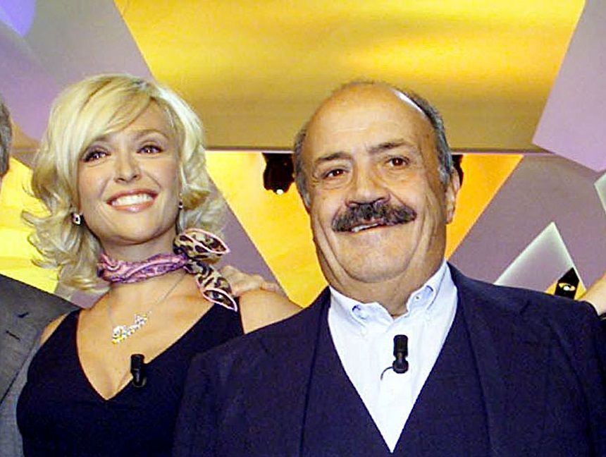 Maurizio Costanzo e Paola Barale