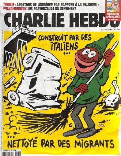 Charlie Hebdo fa ironia sul crollo del ponte Morandi