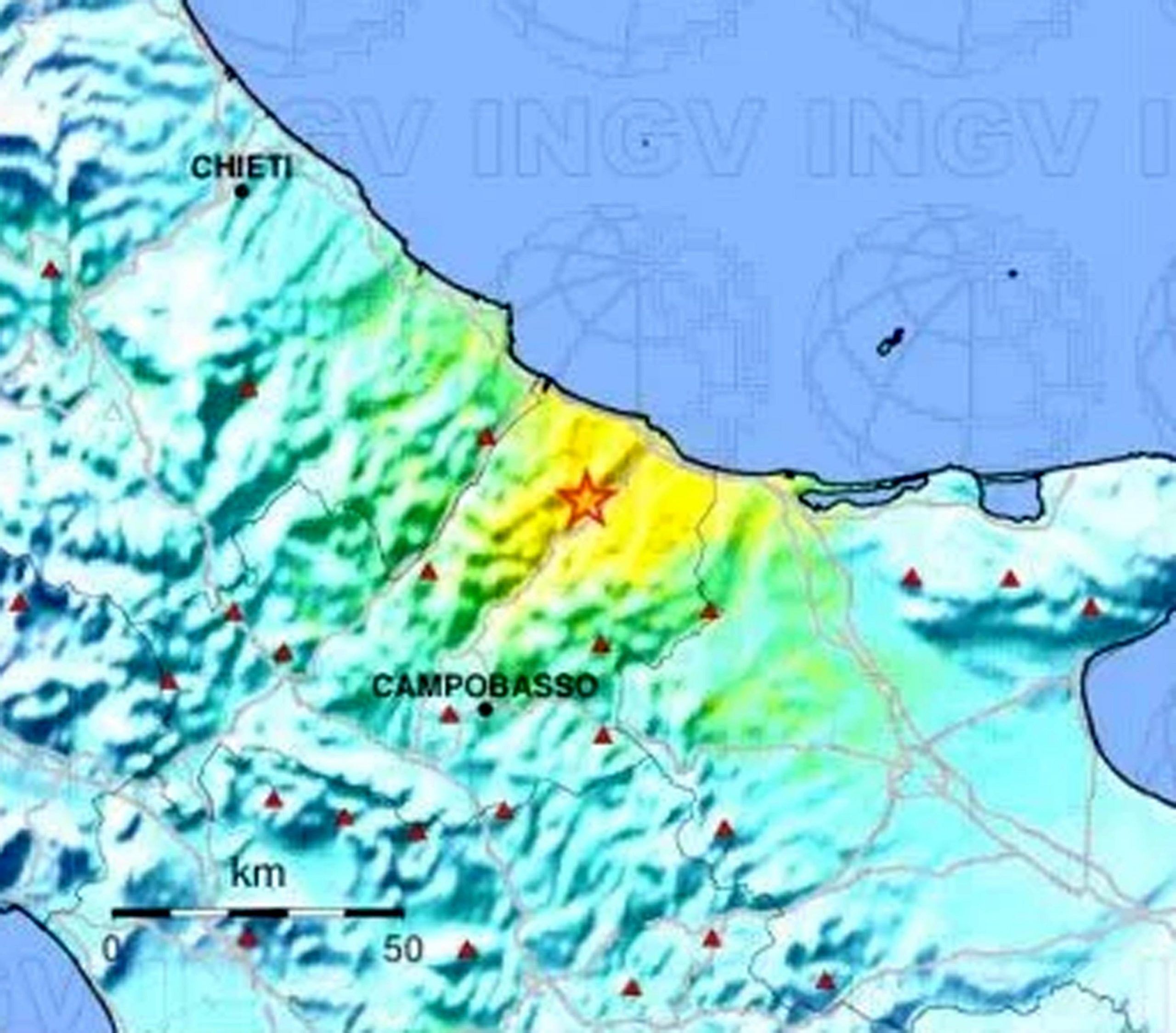 Terremoto in Molise: chiusa SS 647 ‘fondo Valle del Biferno’