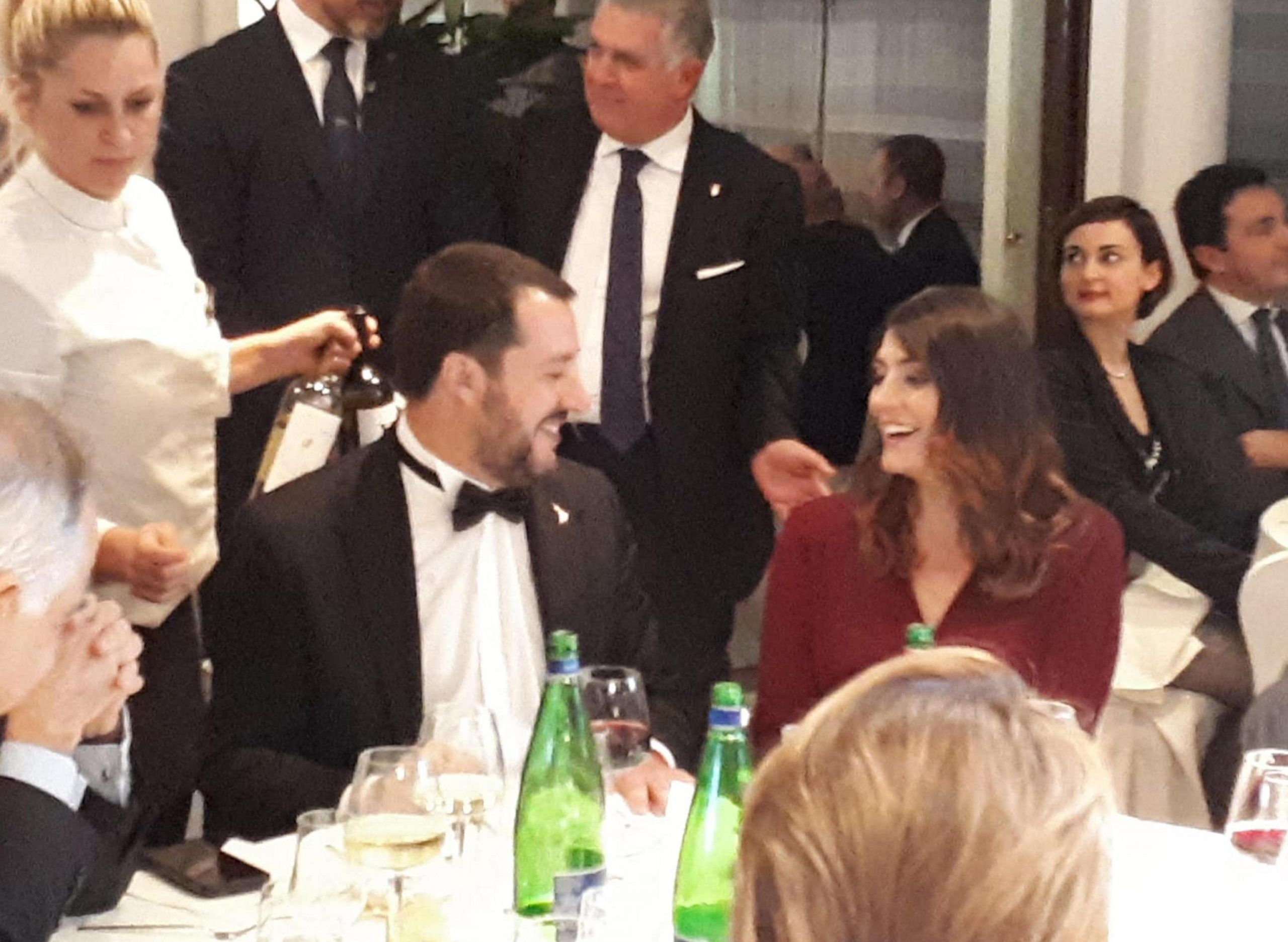 Elisa Isoardi e Matteo Salvini di nuovo insieme per una cena di gala
