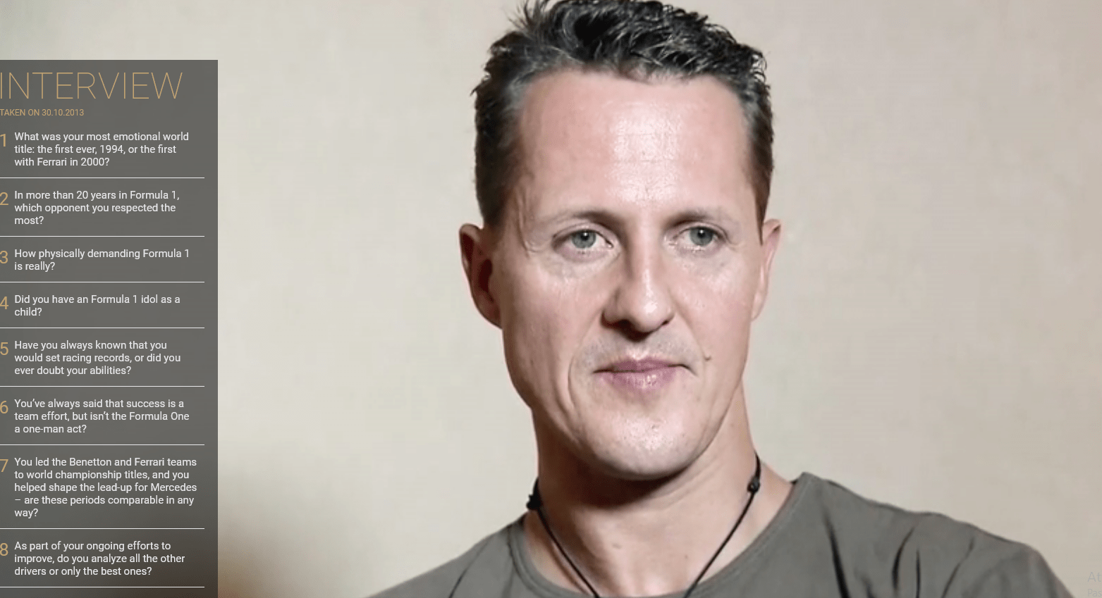 Schumacher e l’intervista inedita: ‘La Ferrari, il ricordo più bello’