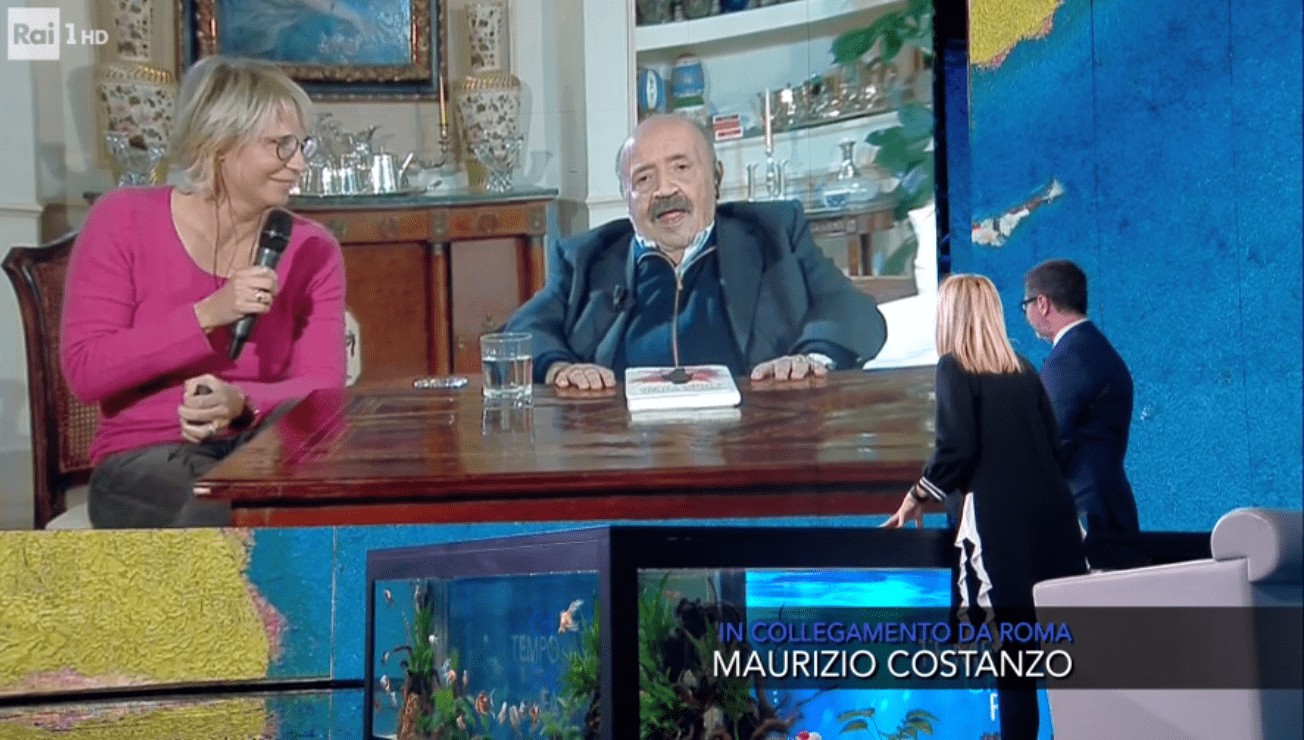 Che Tempo Che Fa, Maria De Filippi irrompe durante l’intervista a Maurizio Costanzo