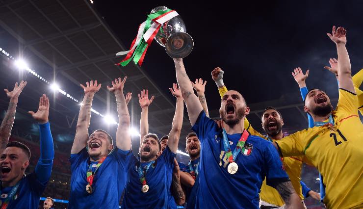 Leonardo Bonucci con la maglia della Nazionale