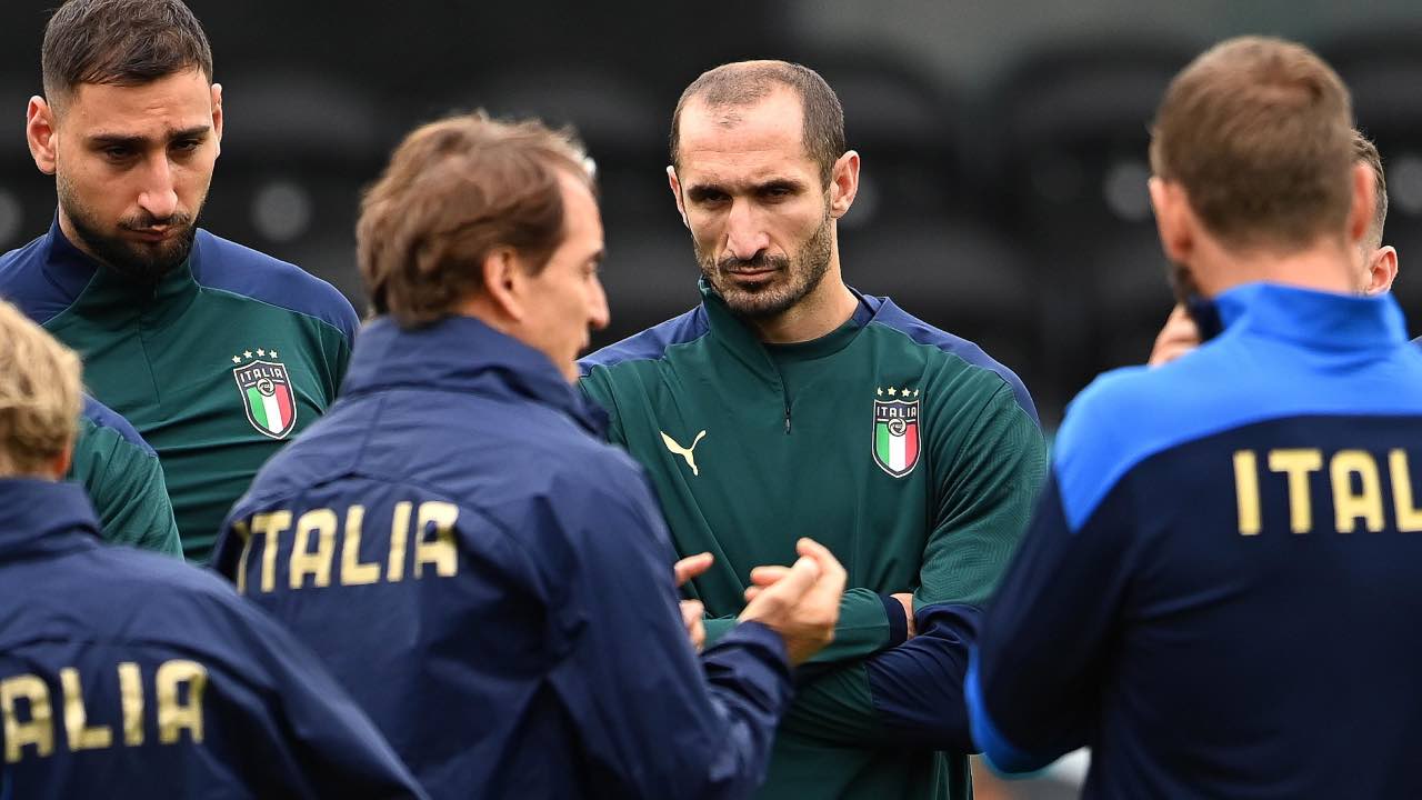 Mancini e Giorgio Chiellini