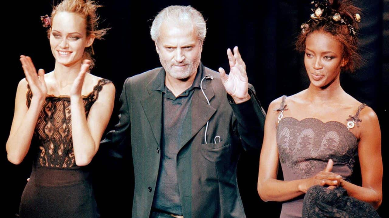 Gianni Versace e Naomi Campbell