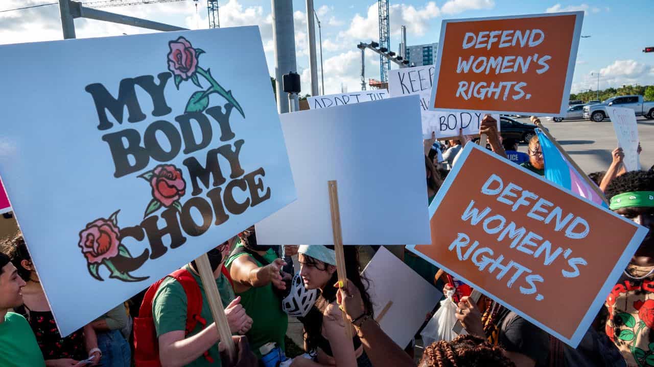 Protesta per il diritto all'aborto negli USA
