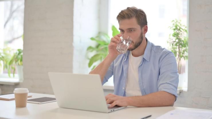 Man drinking