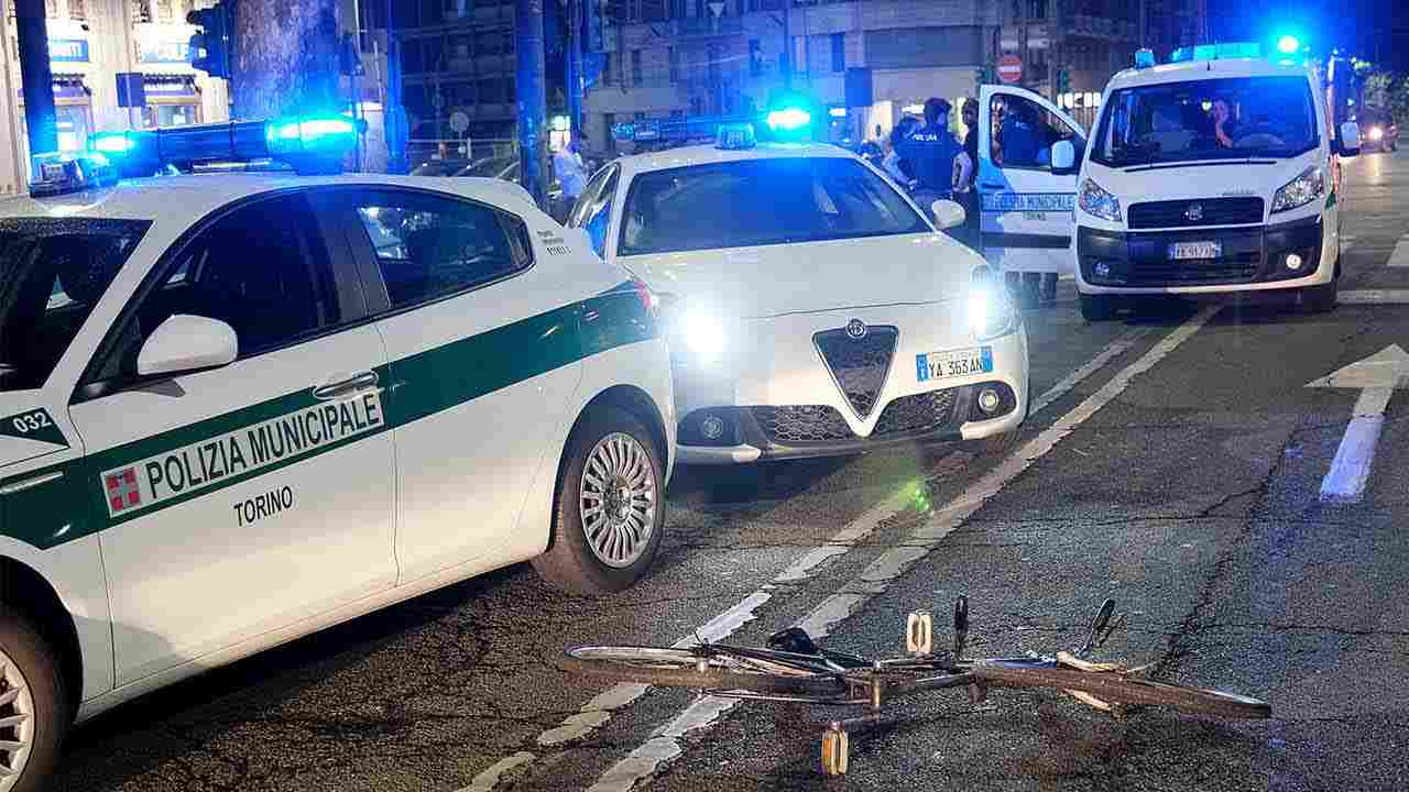 Luogo dell'incidente a Torino