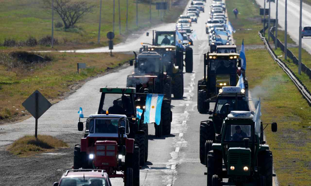 Agricoltori argentini in sciopero