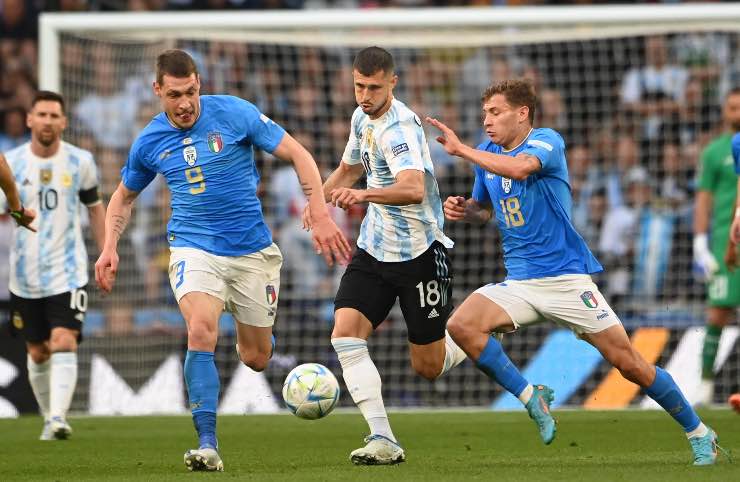 Andrea Belotti con la maglia della Nazionale