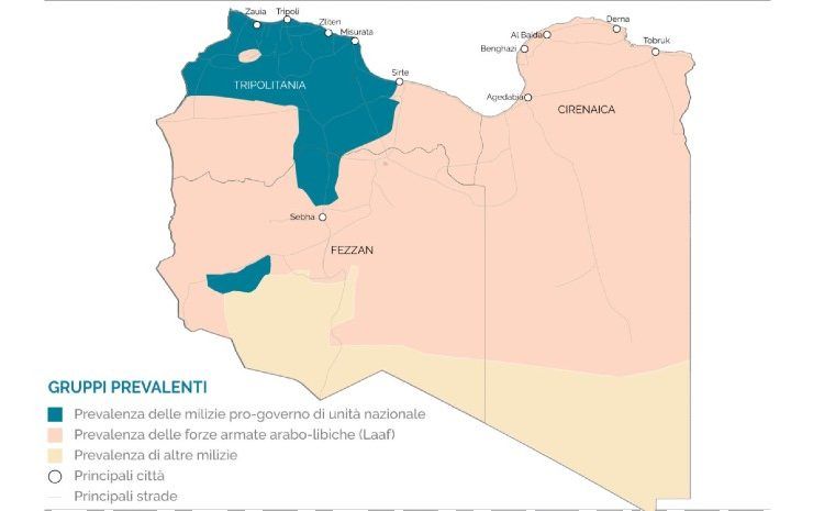 Libia mappa