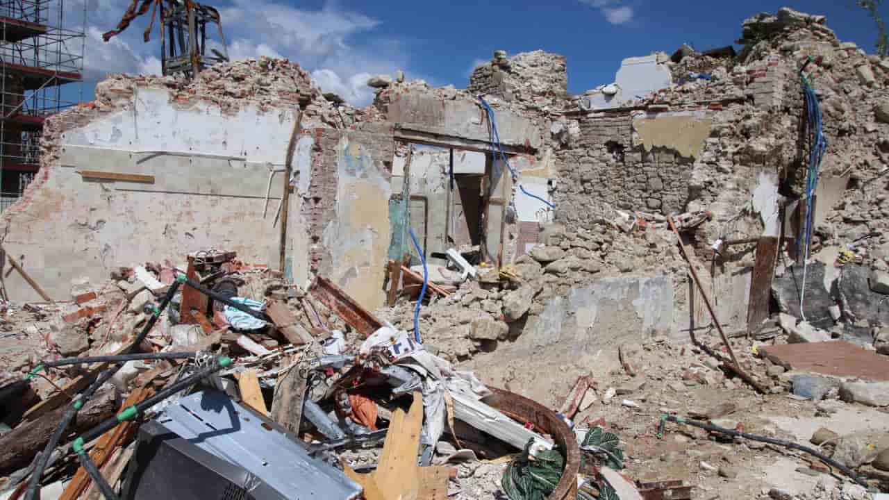 Amatrice danni causati dal terremoto che il 24 Agosto del 2016