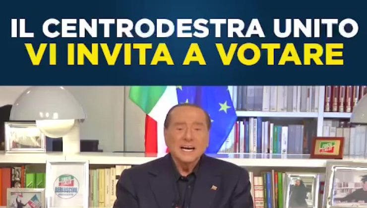 Berlusconi presenta il programma del centro destra