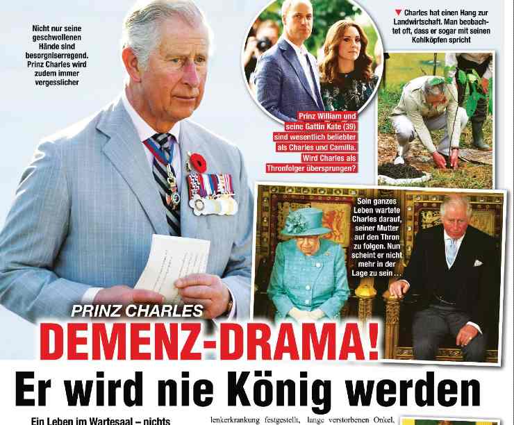 Carlo d'Inghilterra su rivista tedesca